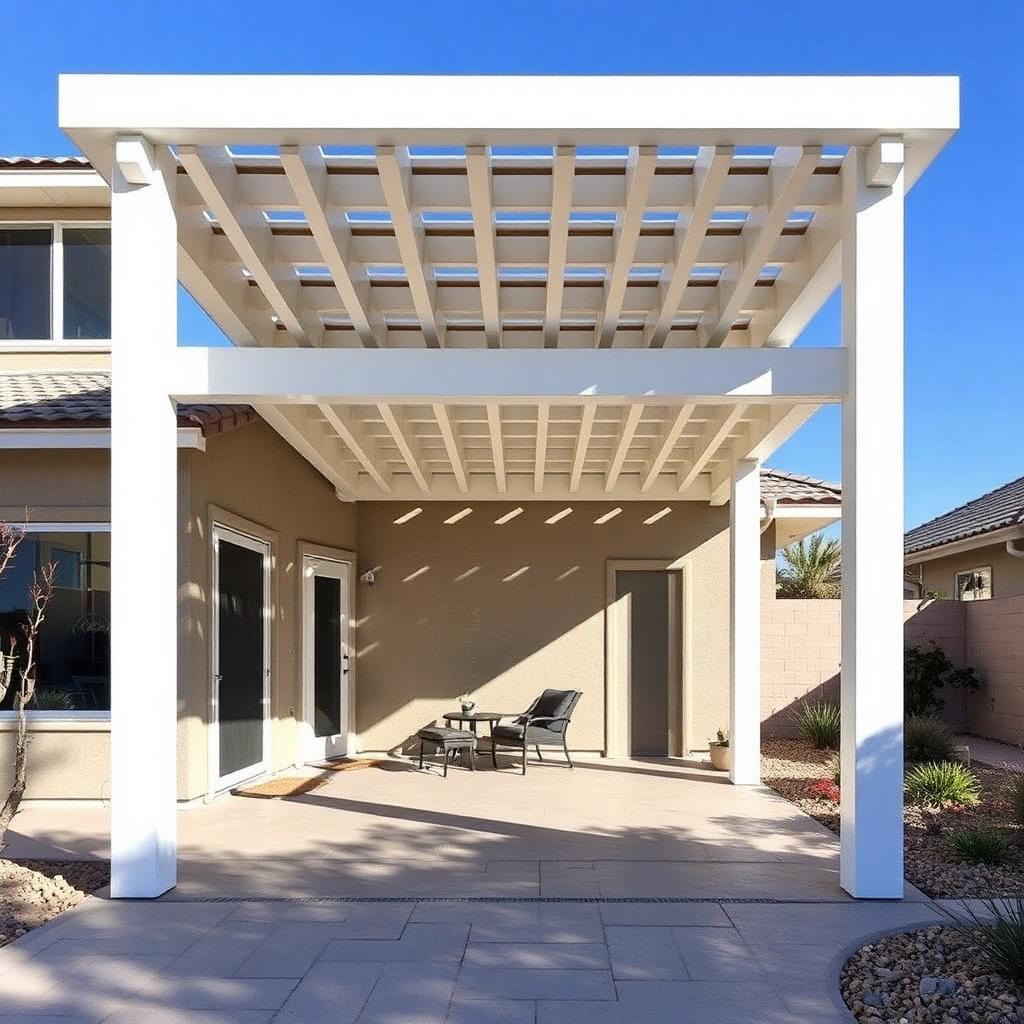 Modern Aluminum Patio Cover Installation in Lancaster CA — Build & Repair Patios in Palmdale, Lancaster & the Antelope Valley